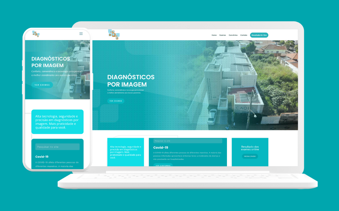 Desenvolvimento do site Centro de Imagens